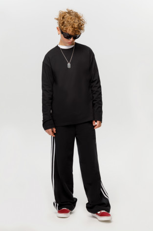 Лонгсливы подростковые, артикул: КБ 302925, цвет: черный3